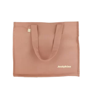 grand cabas en coton personnalisable