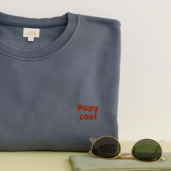tablier en lin personnalisé matchy matchy grand-parent enfant