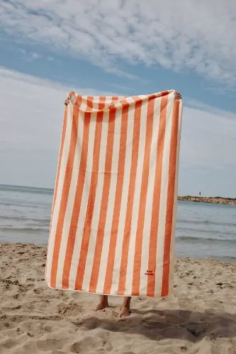 grande serviette rayée adulte 