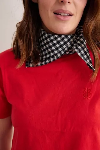 petit foulard vichy en coton