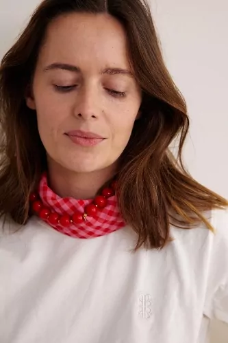 petit foulard vichy en coton