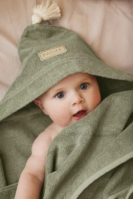 cape de bain personnalisable en éponge pour bébé
