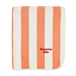 grande serviette rayée adulte