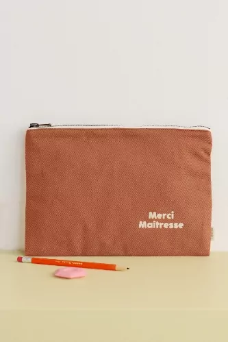 grande pochette avec zip personnalisable