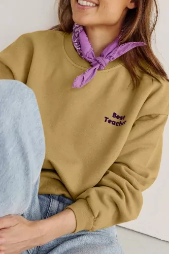 joli sweat en coton femme personnalisable