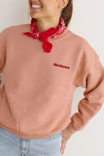 joli sweat en coton femme personnalisable
