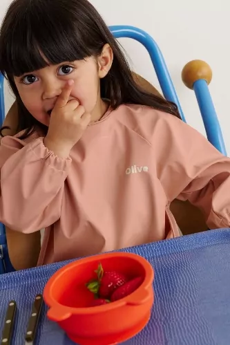 bavoir enduit à manches personnalisable bébé