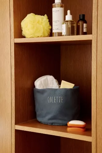panier de rangement en coton épais personnalisable