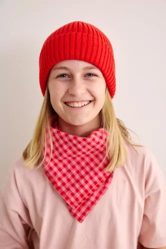 petit foulard vichy en coton enfant 