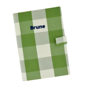 protège carnet de santé bébé personnalisable à  carreaux
