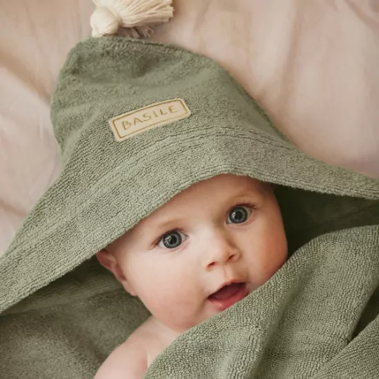 capes de bain bébé en éponge toute douce et personnalisable