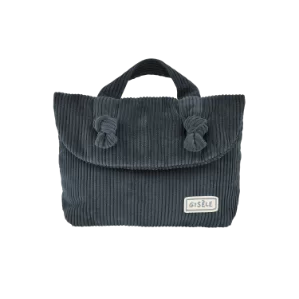 trousse de toilette velours avec noeud pour bébé cadeau de naissance