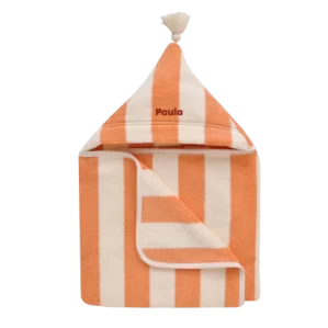 poncho rayé en éponge personnalisable enfant