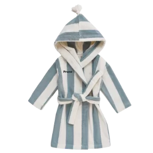 serviette de bain plage rayée enfant personnalisable