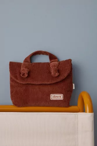 sac à dos bébé en velours personnalisable
