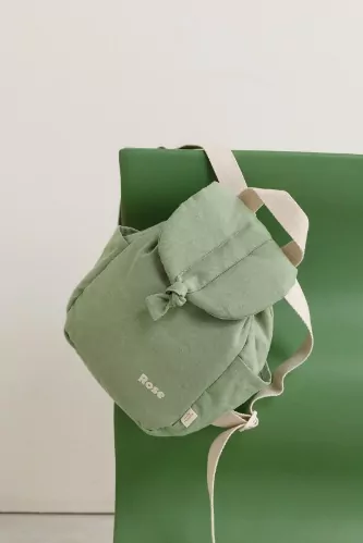petit sac à dos en lin personnalisé bébé