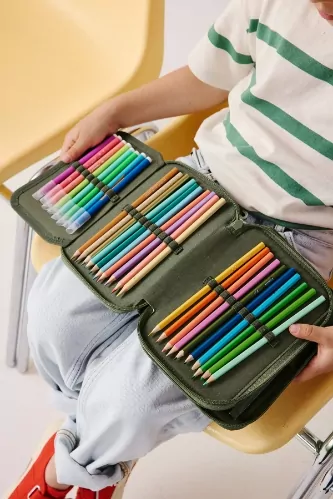 trousse à crayon pliante personnalisable enfant